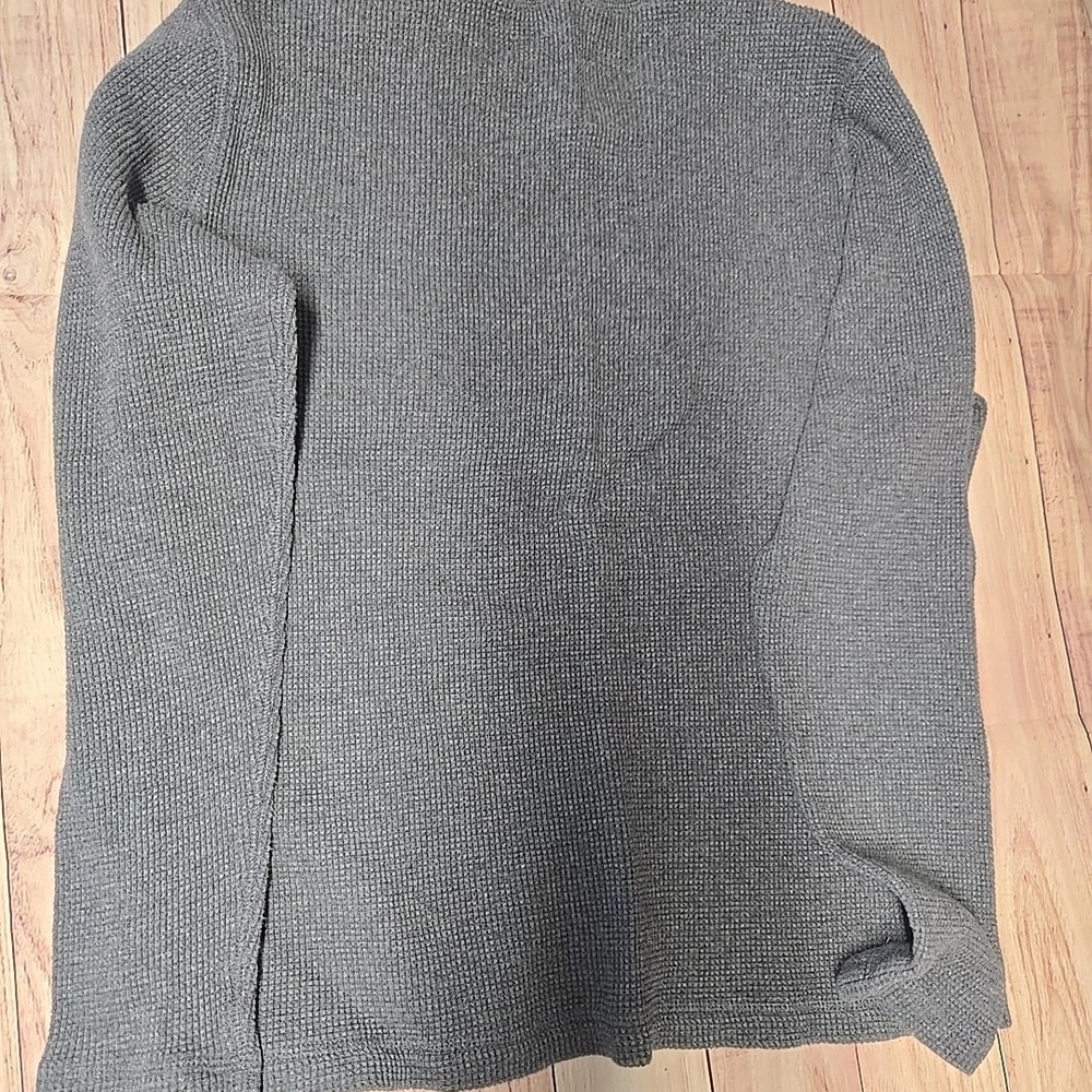 Gray Ribbed Knit Sweater - Picture 2 of 7